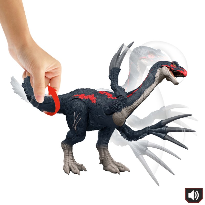 Jurassic World – Figurine Therizinosaurus Slash ’N Roar