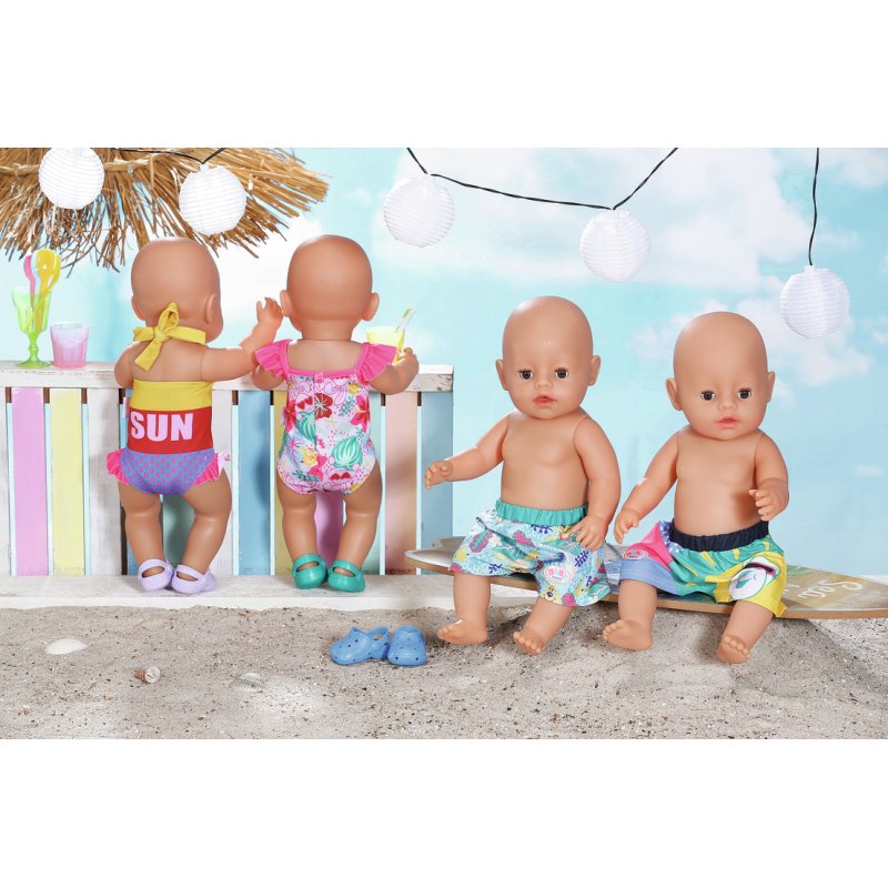 Zapf BABY born Badeshorts 2sort. 43cm