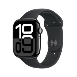 APPLE WATCH SERIES 10 GPS 42MM JET BLACK ALUMINIUM CASE BLACK S