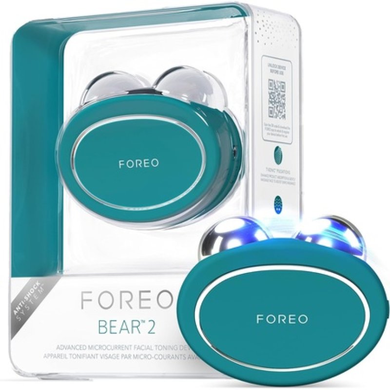 FOREO BEAR 2 Advanced Lifting and Toning Microcurrent Facial Device - Anti Aging Face Sculpting Tool - Instant Face