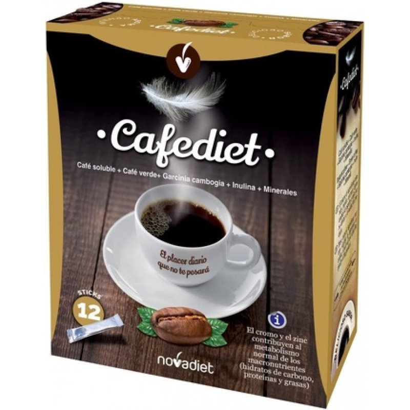 Novadiet Cafediet Weight Management Low-Calorie Diet and Physical Activity Support 12 Sticks of 4g