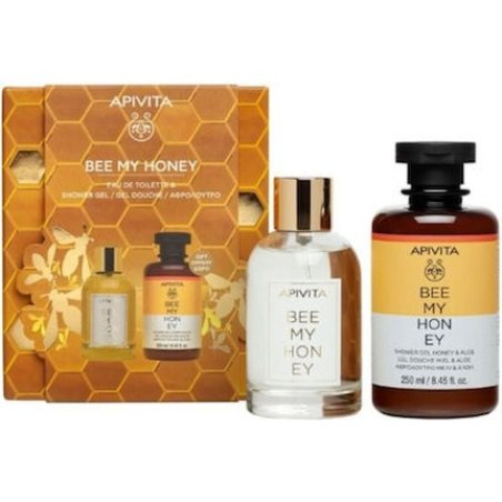 Apivita Bee My Honey Eau De Toilette 100ml With Free Bee My Honey Shower Gel 250ml
