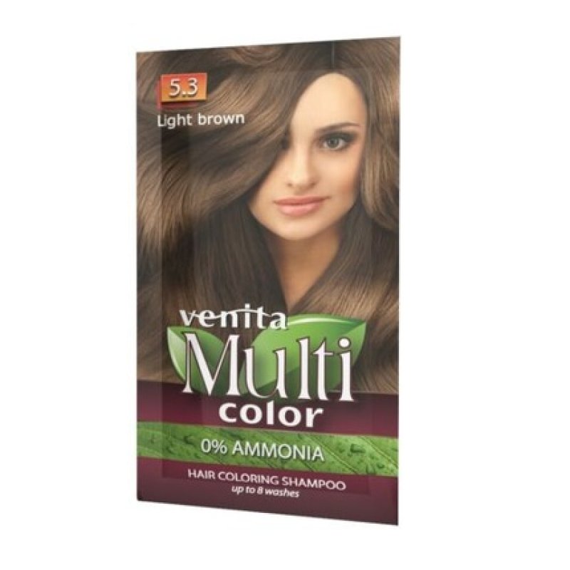 Venita MultiColor Coloring Shampoo 5.3 Light Brown 40g