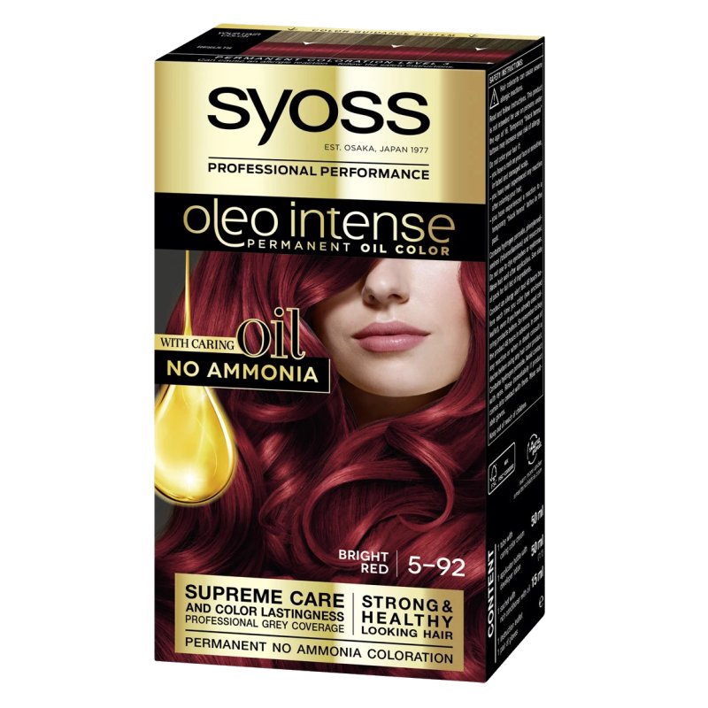Syoss Oleo Intense Permanent Hair Color 5-92 Intense Red 50mL