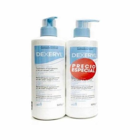 Ducray Dexeryl Emollient Cream For Dry Skin - 2x500g