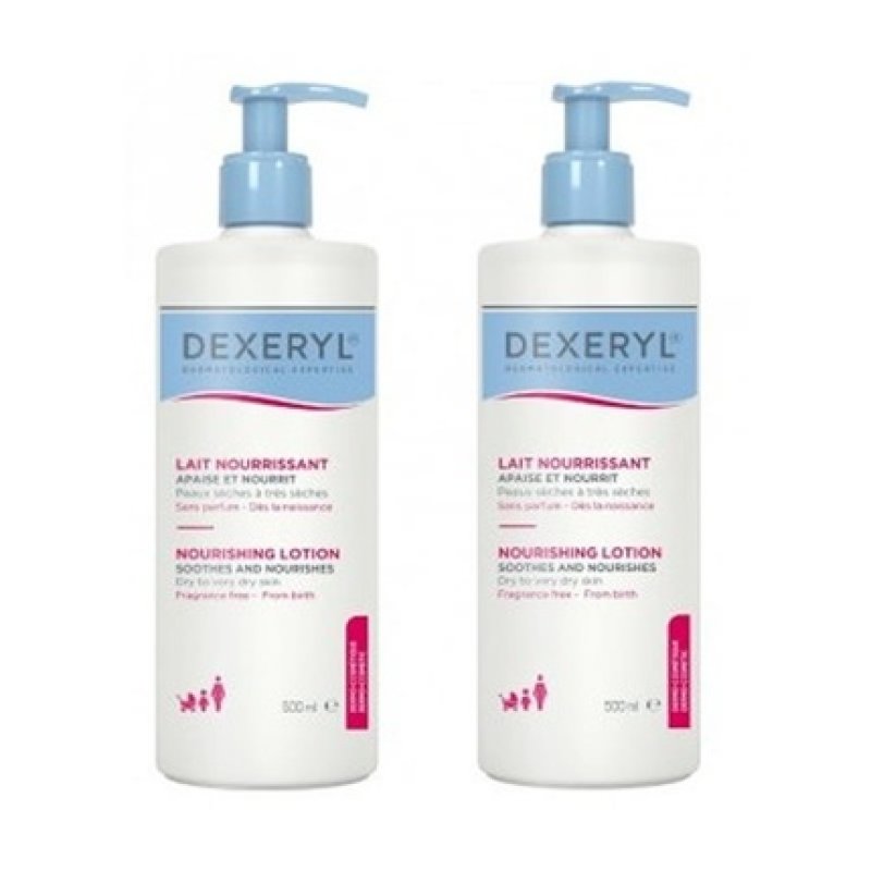 Ducray Dexeryl Duo Nourishing Lotion - 2x 500 Ml