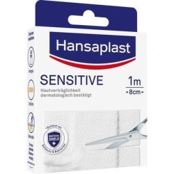 Hansaplast Sensitive Hypoallergenic Plaster 8cm x 1m
