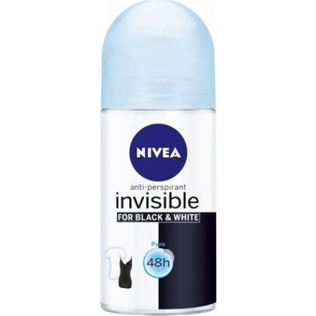 Nivea Deodorant Roller Invisible Black & White Pure 50ml