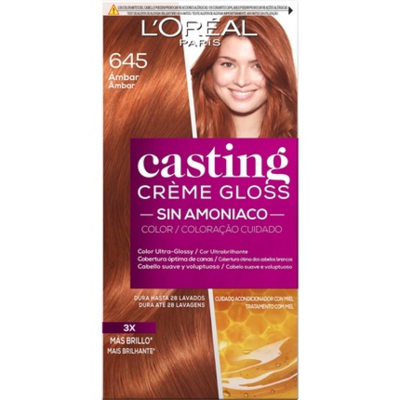 L'oreal Casting Creme Gloss Hair Color 645 Amber 180ml
