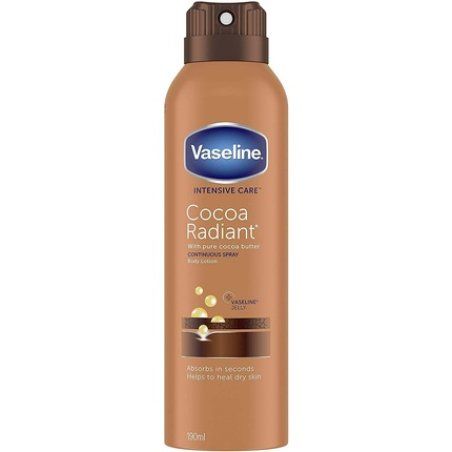 Vaseline Intensive Care Cocoa Radiant Spray Moisturizer for Very Dry Skin 190ml