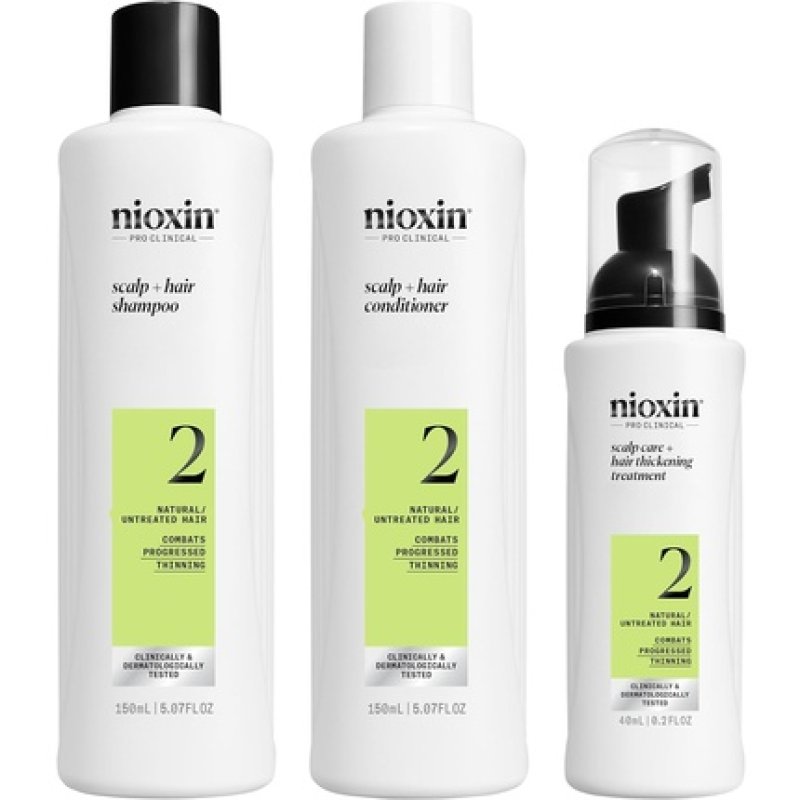 Nioxin System 2 Kit 150ml Shampoo 150ml Conditioner 40ml Treatment Advanced Thinning Kit