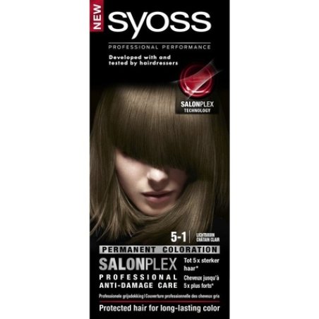 Syoss Color Baseline 5-1 Light Brown Hair Dye - 1 Piece