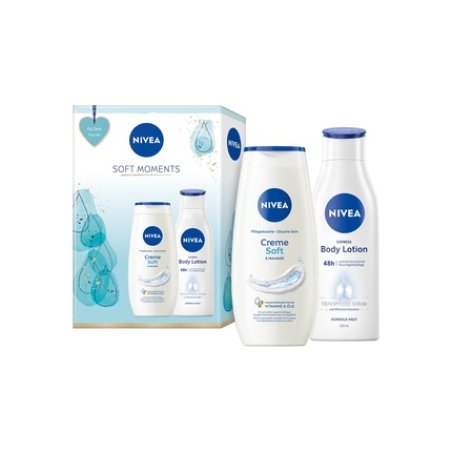 Nivea shower gel & body lotion gift set Soft Moments