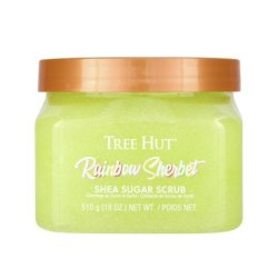 Tree Hut Shea Body Scrub Rainbow Sherbet & Peach Sorbet 18 oz