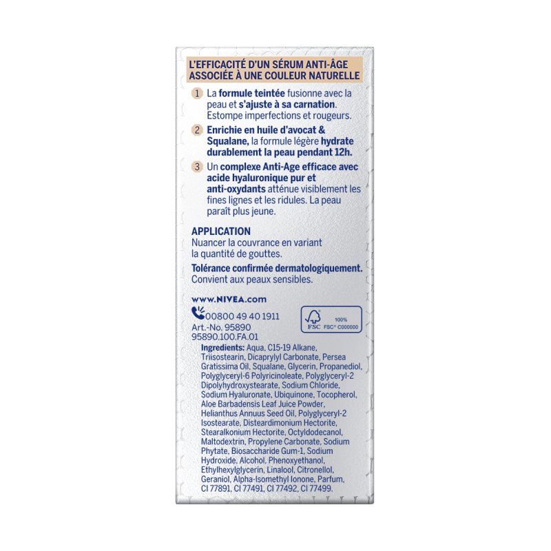 NIVEA 4005900938800 fond de teint 30 ml Flacon compte-gouttes Liquide 02