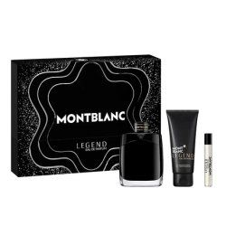 Mont Blanc Legend Eau De Parfum Spray Set - 100ml Spray, 75ml Miniature, 100ml Shower Gel