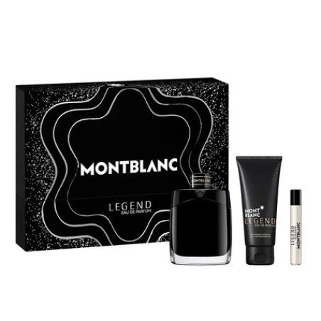 Mont Blanc Legend Eau De Parfum Spray Set - 100ml Spray, 75ml Miniature, 100ml Shower Gel
