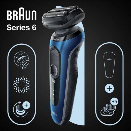 Braun Series 6, 61-B1500s, Rasierer wet&dry, Blau