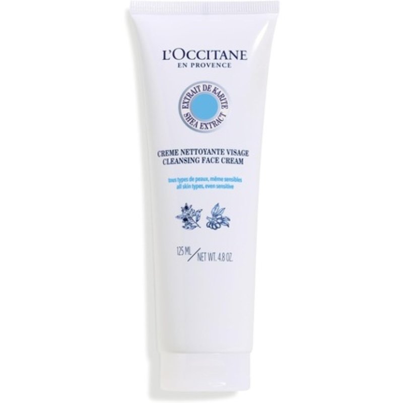 L'OCCITANE Shea Butter Cleansing Cream 125ml Enriched with Shea Butter Vegan & 100% Readily Biodegradable Luxury &