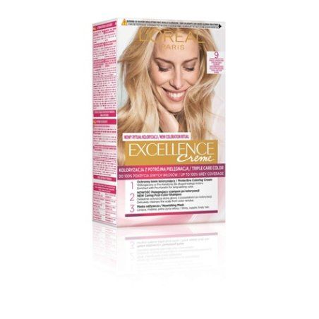 L'OREAL Excellence Creme Hair Dye 9 Very Light Blonde 268g