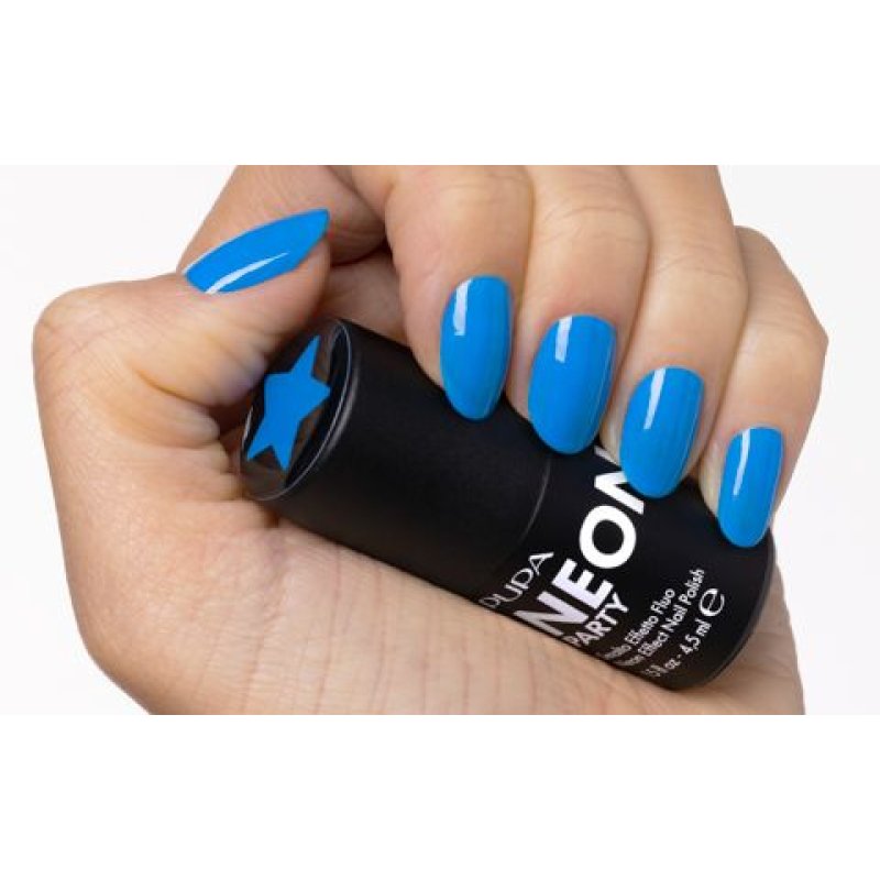 PUPA Milano Neon Effect Nail Polish 100 - Mykonos Blue 4.5 ml