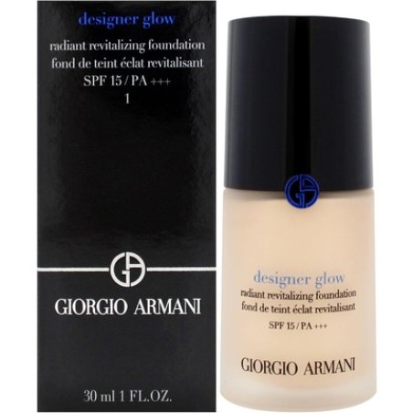 Designer Glow Radiant Revitalizing Foundation SPF 15 by Giorgio Armani for Women 1 oz