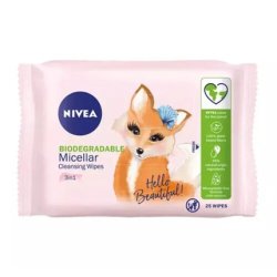 Nivea 3in1 Micellar cleansing skin wipes for all skin types 25pcs