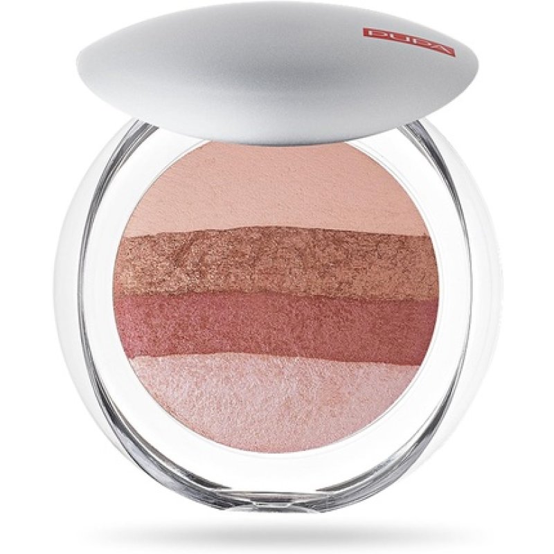 PUPA Milano Luminys Baked All Over Illuminating Blush Powder 9g Stripes Rose