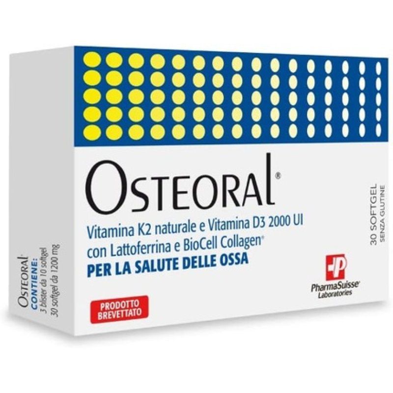 Pharmasuisse Laboratories Osteoral Food Supplement 30 Capsules