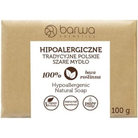 Barwa Traditional Gray Soap Bar Natural Hypoallergenic Polish 100g