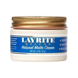 Layrite Natural Matte Cream 42g Medium Hold Water Soluble Matte Finish