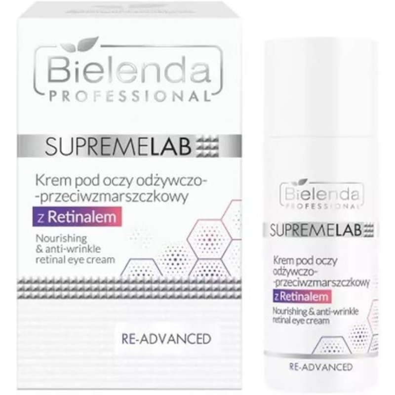 Bielenda Professional Supremelab Re-Advanced Nourishing Anti Wrinkle Eye Cream with 0.03% Retinal 15ml