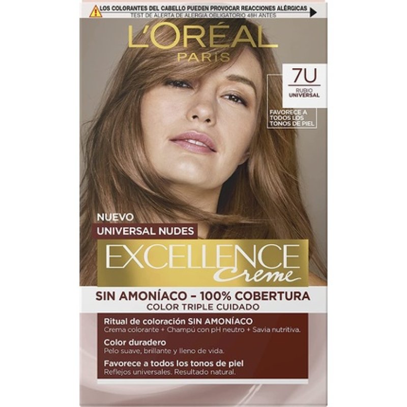 Excellence Creme Universal Nudes 7U Blonde Hair Dye