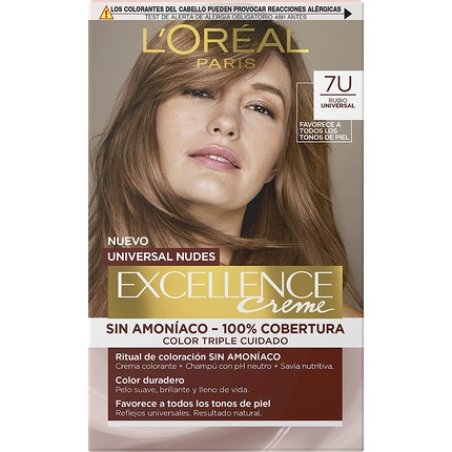 Excellence Creme Universal Nudes 7U Blonde Hair Dye