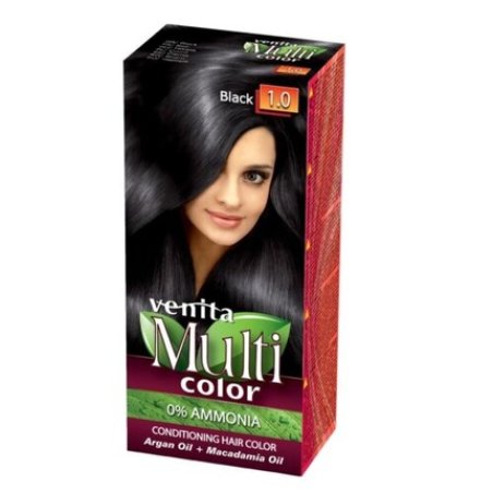 VENITA MultiColor Hair Care Hair Dye 1.0 Black 100ml