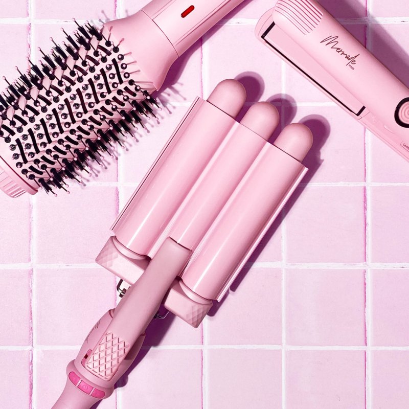 Mermade Mini Waver Curling Iron Pink 25mm