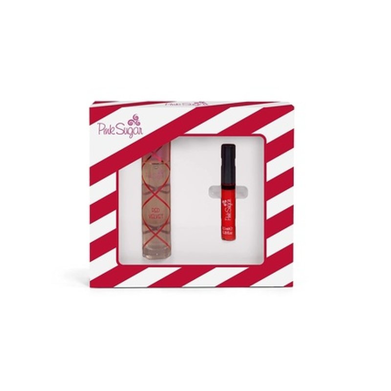 Pink Sugar Red Velvet Eau de Toilette Perfume for Women - 2 Piece Set