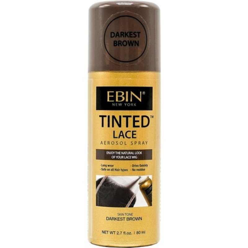 EBIN NEW YORK Tinted Lace Aerosol Spray Darkest Brown