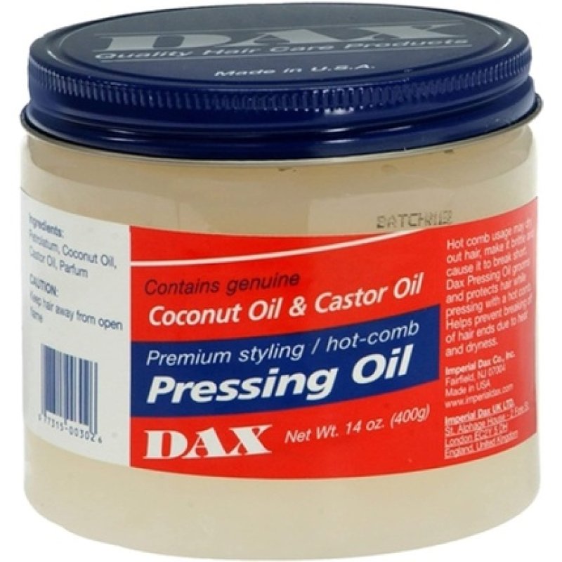 Dax Coconut Pressing Oil Jar High Gloss Breakage Control 400g