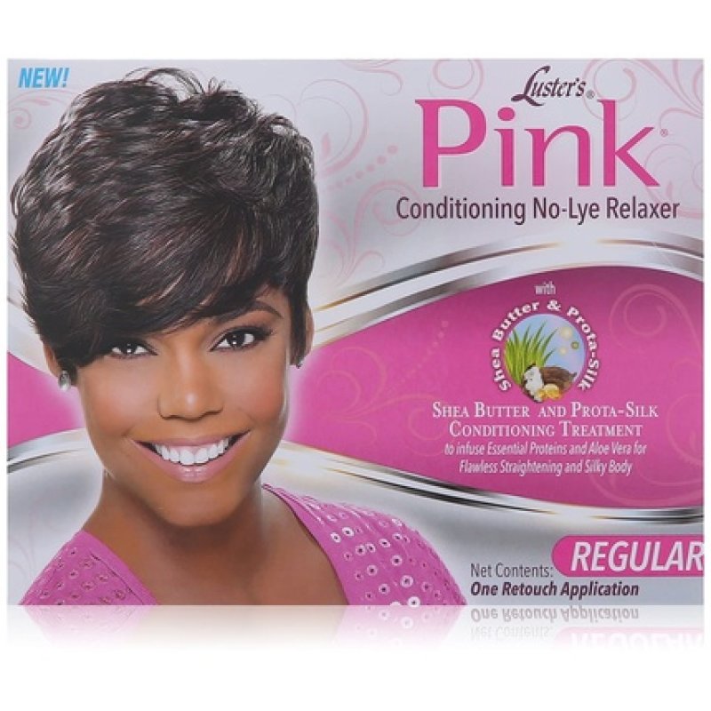 Pink Luster's Conditioning No-Lye Relaxer Kit Regular 1 Application - Pack of 2