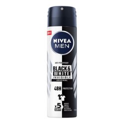 Nivea Men Black & White Invisible Original Antiperspirant Spray 150ml