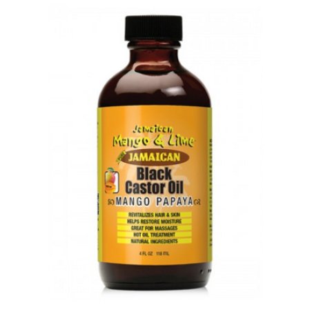 Jamaican mango & Lime Black Castor Oil Mango Papaya Hair oil 118 ml Women