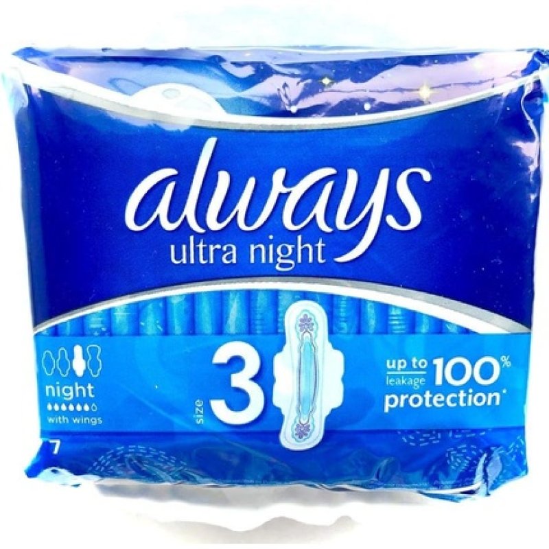 ALWAYS Ultra Night with Wings 7 Count