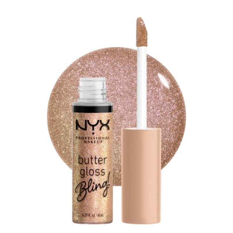 NYX PROFESSIONAL MAKEUP Butter Gloss Bling Lip Gloss Non Sticky and Shiny Vegan Lip Makeup