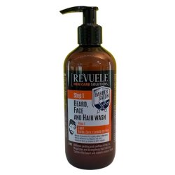Revuele Men Care Barber 3 in 1 - Beard, Face and Hair Shampoo 300ml