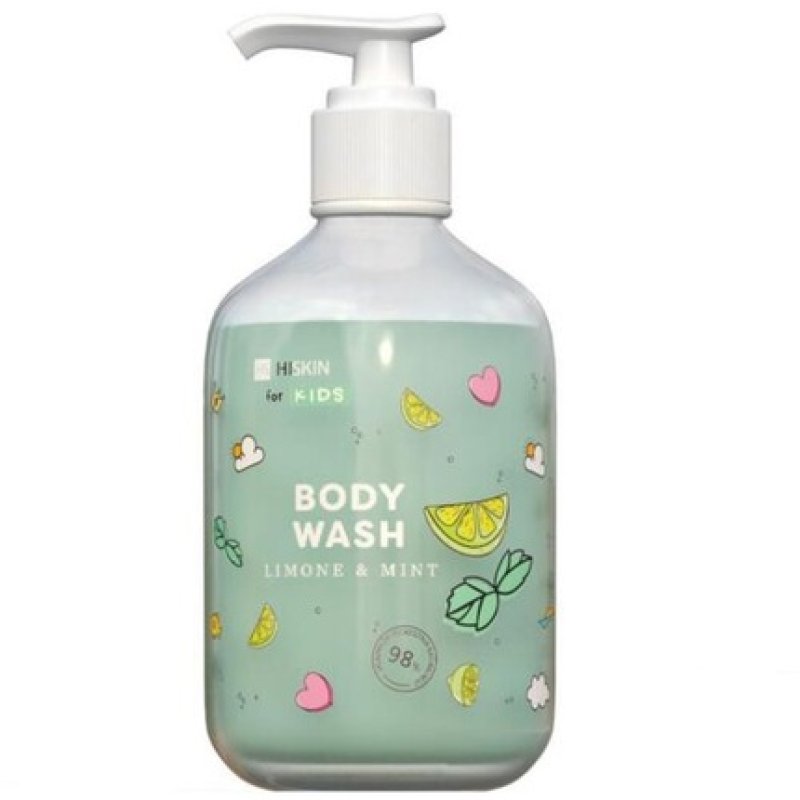 HISKIN Kids Body Wash for Children Limone Mint