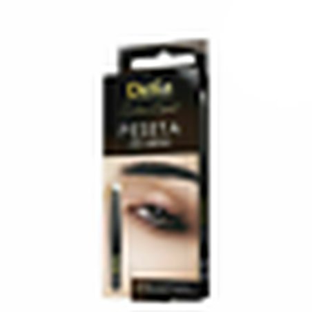 Professional Black Eyebrow Tweezers Slanted Stainless Steel