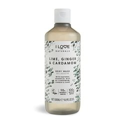 I Love Naturals Lime Ginger and Cardamon Body Wash with Essential Oils 500ml