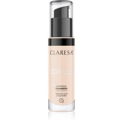 Claresa Doll Up illuminating foundation for face 03 Light-Medium 34g