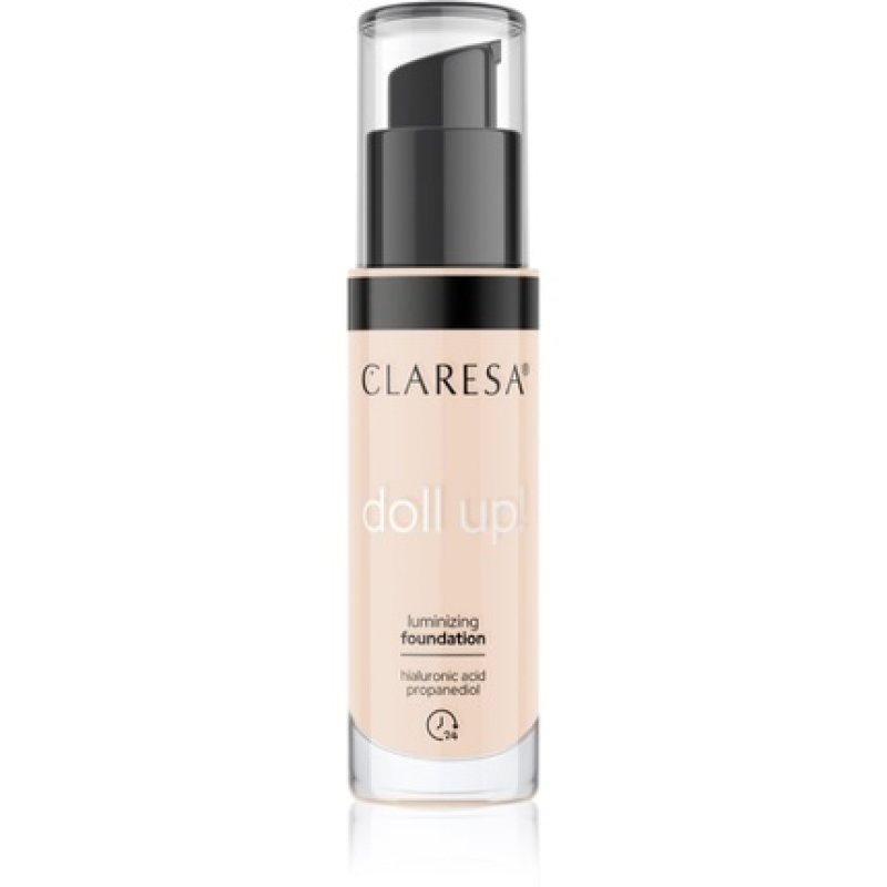 Claresa Doll Up illuminating foundation for face 03 Light-Medium 34g